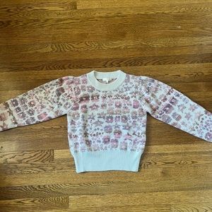 LoveShackFancy Kirsten Pullover Stardust Fantasy